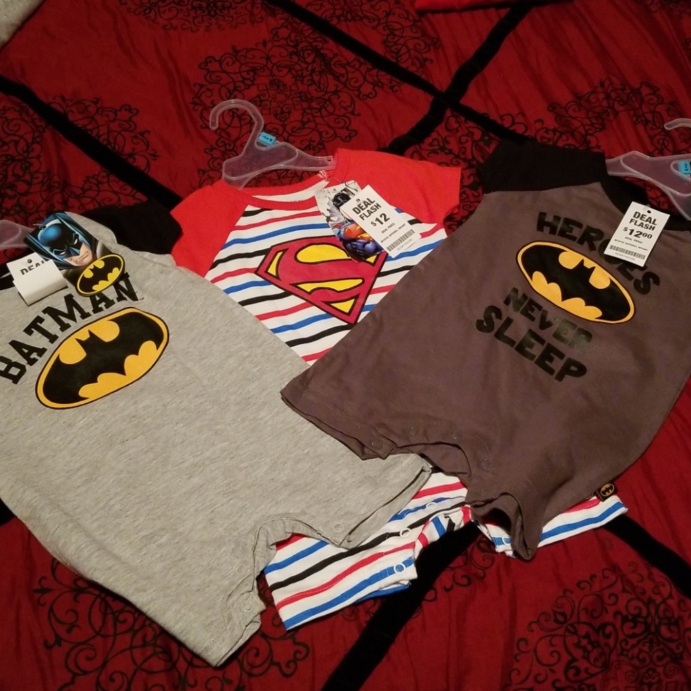 New 3 Super Heroes Onsies